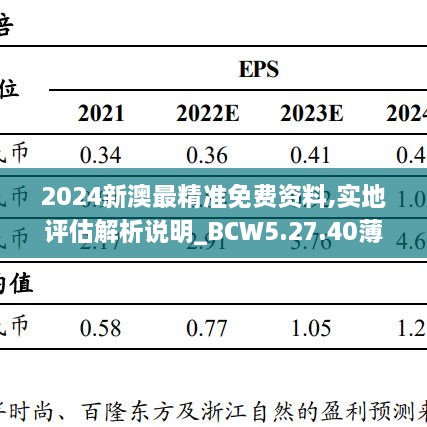 2024新澳最精准免费资料,实地评估解析说明_BCW5.27.40薄荷版