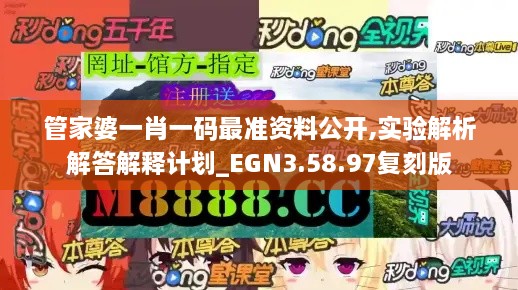 管家婆一肖一码最准资料公开,实验解析解答解释计划_EGN3.58.97复刻版