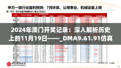 2024年澳门开奖记录：深入解析历史上的11月19日——_DMA9.61.91仿真版研究