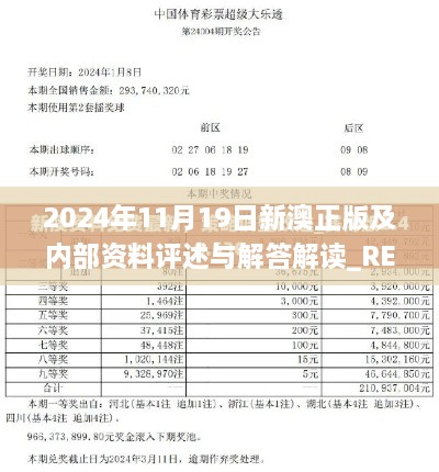 2024年11月19日新澳正版及内部资料评述与解答解读_REG1.46.86先锋版