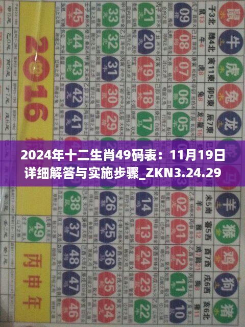 2024年十二生肖49码表：11月19日详细解答与实施步骤_ZKN3.24.29修订版