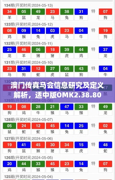 澳门传真马会信息研究及定义解析，适中版OMK2.38.80，11月19日发布