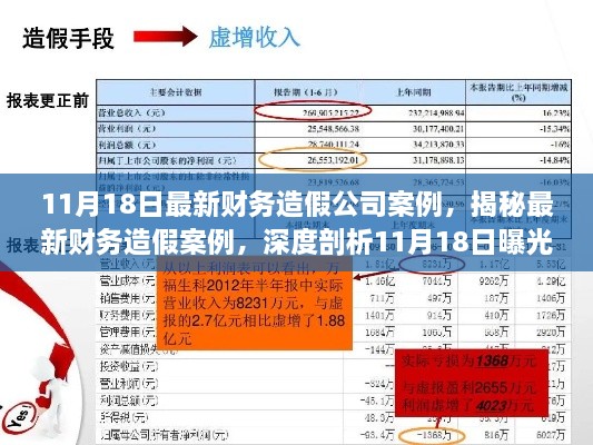 揭秘最新财务造假案例，深度剖析企业财务欺诈行为曝光纪实（11月18日最新）