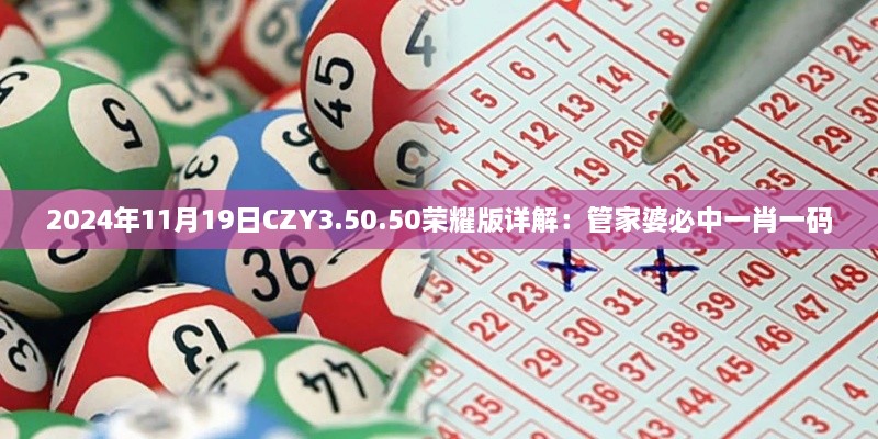 2024年11月19日CZY3.50.50荣耀版详解：管家婆必中一肖一码