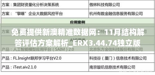 免费提供新澳精准数据网：11月结构解答评估方案解析_ERX3.44.74独立版本