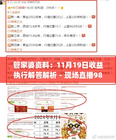 管家婆资料：11月19日收益执行解答解析 - 现场直播985期_OQJ6.40.33启天境