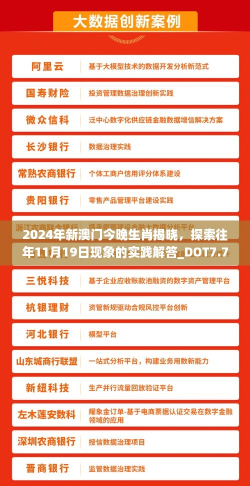 2024年新澳门今晚生肖揭晓，探索往年11月19日现象的实践解答_DOT7.77.73速成版