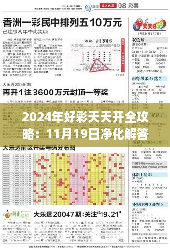 2024年好彩天天开全攻略：11月19日净化解答及落实说明_ZUH6.55.58远光版