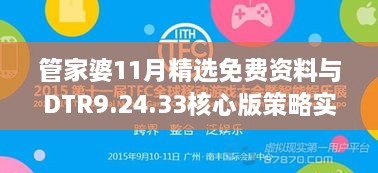 管家婆11月精选免费资料与DTR9.24.33核心版策略实施