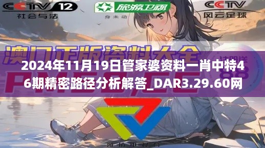 2024年11月19日管家婆资料一肖中特46期精密路径分析解答_DAR3.29.60网络版