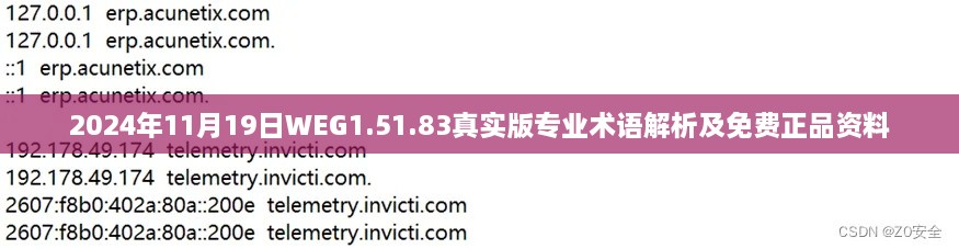 2024年11月19日WEG1.51.83真实版专业术语解析及免费正品资料