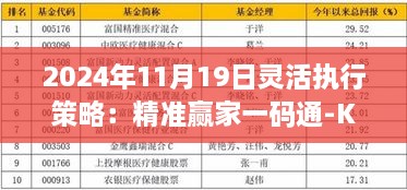 2024年11月19日灵活执行策略：精准赢家一码通-KAD3.32.47乐享版