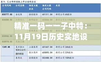 精准一码一一子中特：11月19日历史实地设计评估分析_IZP4.54.58供给版