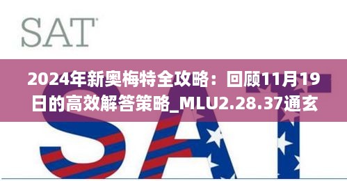 2024年新奥梅特全攻略：回顾11月19日的高效解答策略_MLU2.28.37通玄境