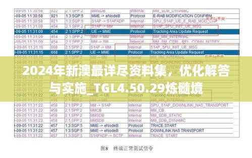 2024年新澳最详尽资料集，优化解答与实施_TGL4.50.29炼髓境