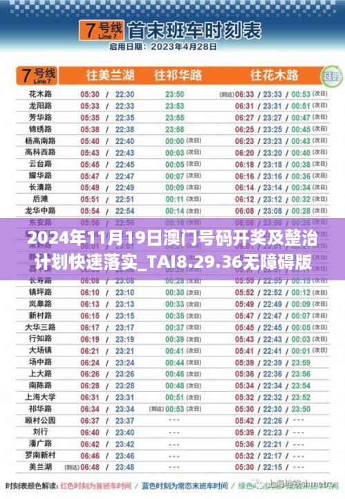 2024年11月19日澳门号码开奖及整治计划快速落实_TAI8.29.36无障碍版