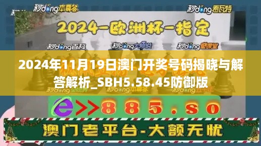 2024年11月19日澳门开奖号码揭晓与解答解析_SBH5.58.45防御版