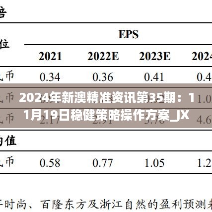 2024年新澳精准资讯第35期：11月19日稳健策略操作方案_JXN5.13.30 DIY版