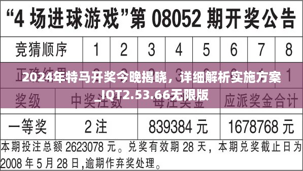 2024年特马开奖今晚揭晓，详细解析实施方案_IQT2.53.66无限版