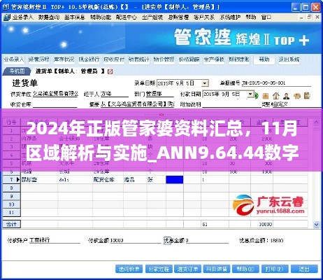 2024年正版管家婆资料汇总，11月区域解析与实施_ANN9.64.44数字版本