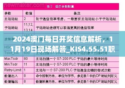 2024澳门每日开奖信息解析，11月19日现场解答_KIS4.55.51职业版