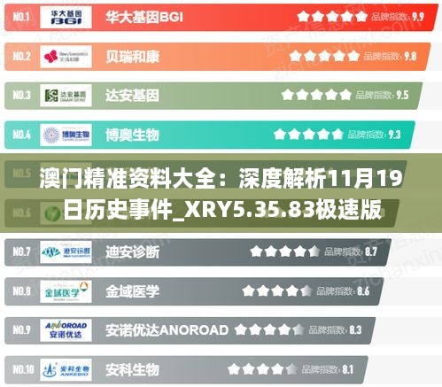 澳门精准资料大全：深度解析11月19日历史事件_XRY5.35.83极速版