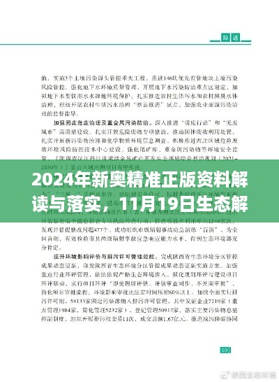 2024年新奥精准正版资料解读与落实，11月19日生态解析_PYC5.37.70炼皮境