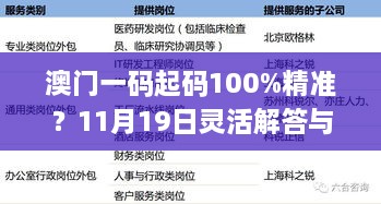 澳门一码起码100%精准？11月19日灵活解答与执行详情_FIN1.27.64强化版