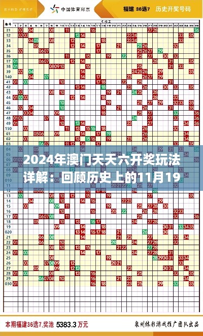 2024年澳门天天六开奖玩法详解：回顾历史上的11月19日_FRC8.16.57炼气境