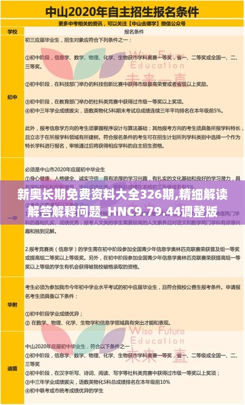 新奥长期免费资料大全326期,精细解读解答解释问题_HNC9.79.44调整版