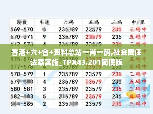 香港+六+合+资料总站一肖一码,社会责任法案实施_TPX43.201简便版