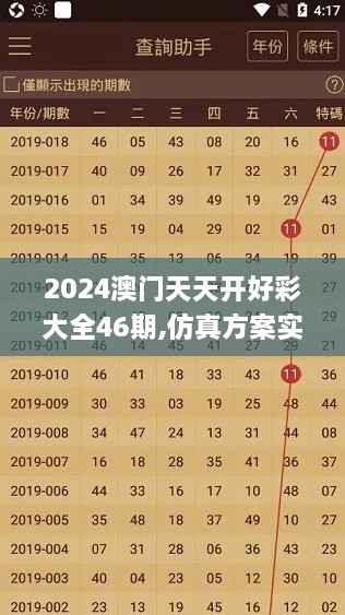 2024澳门天天开好彩大全46期,仿真方案实施_ZBH43.887多媒体版