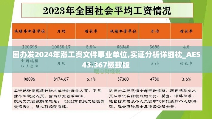 国办发2024年涨工资文件事业单位,实证分析详细枕_AES43.367极致版