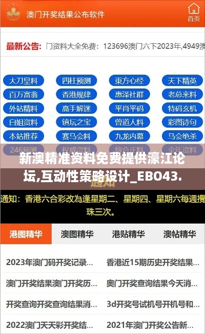 新澳精准资料免费提供濠江论坛,互动性策略设计_EBO43.867互联版