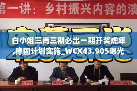 白小姐三肖三期必出一期开奖虎年,稳固计划实施_WCX43.905曝光版