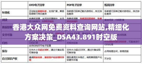 香港大众网免费资料查询网站,精细化方案决策_DSA43.891时空版