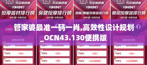 管家婆最准一码一肖,高效性设计规划_OCN43.130便携版