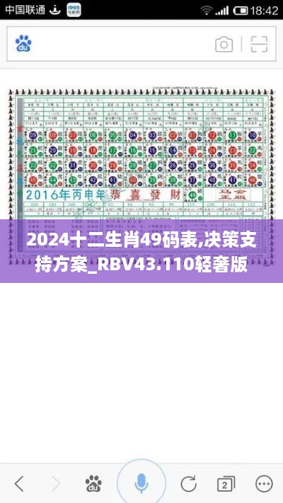 2024十二生肖49码表,决策支持方案_RBV43.110轻奢版