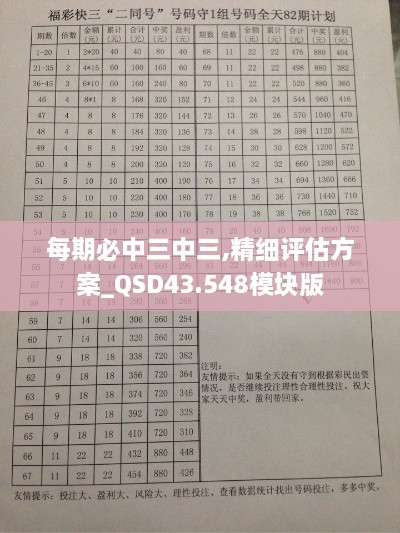 每期必中三中三,精细评估方案_QSD43.548模块版