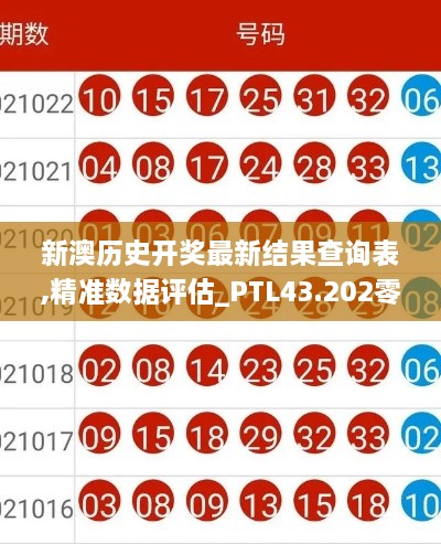 新澳历史开奖最新结果查询表,精准数据评估_PTL43.202零障碍版