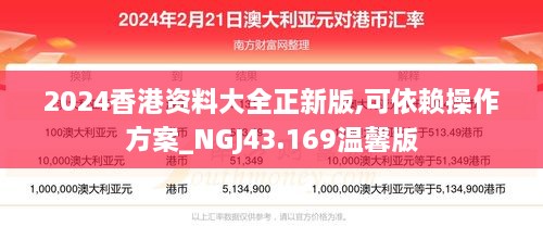 2024香港资料大全正新版,可依赖操作方案_NGJ43.169温馨版