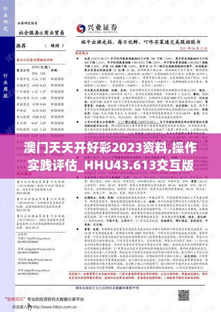 澳门天天开好彩2023资料,操作实践评估_HHU43.613交互版