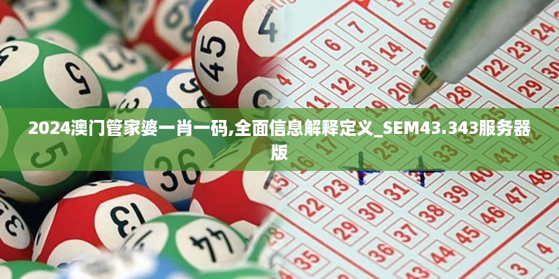 2024澳门管家婆一肖一码,全面信息解释定义_SEM43.343服务器版