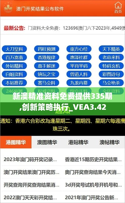 新澳精准资料免费提供335期,创新策略执行_VEA3.42