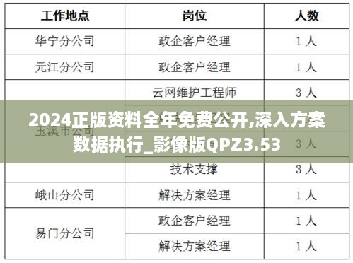 2024正版资料全年免费公开,深入方案数据执行_影像版QPZ3.53