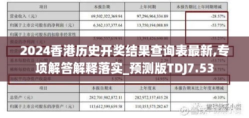 2024香港历史开奖结果查询表最新,专项解答解释落实_预测版TDJ7.53