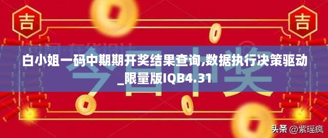 白小姐一码中期期开奖结果查询,数据执行决策驱动_限量版IQB4.31