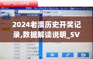 2024老澳历史开奖记录,数据解读说明_SVA8.12