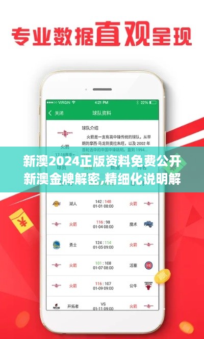 新澳2024正版资料免费公开新澳金牌解密,精细化说明解析_安全版ZNV1.19