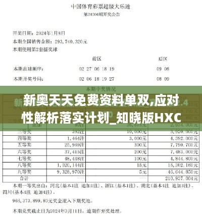 新奥天天免费资料单双,应对性解析落实计划_知晓版HXC9.18